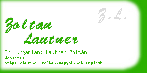 zoltan lautner business card