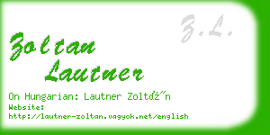 zoltan lautner business card